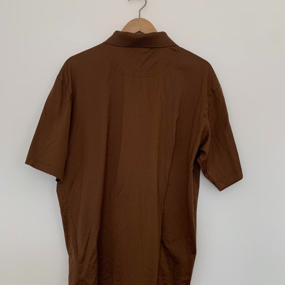 Bugatchi - Rich Brown Polo - Size L - Picture 3 of 7